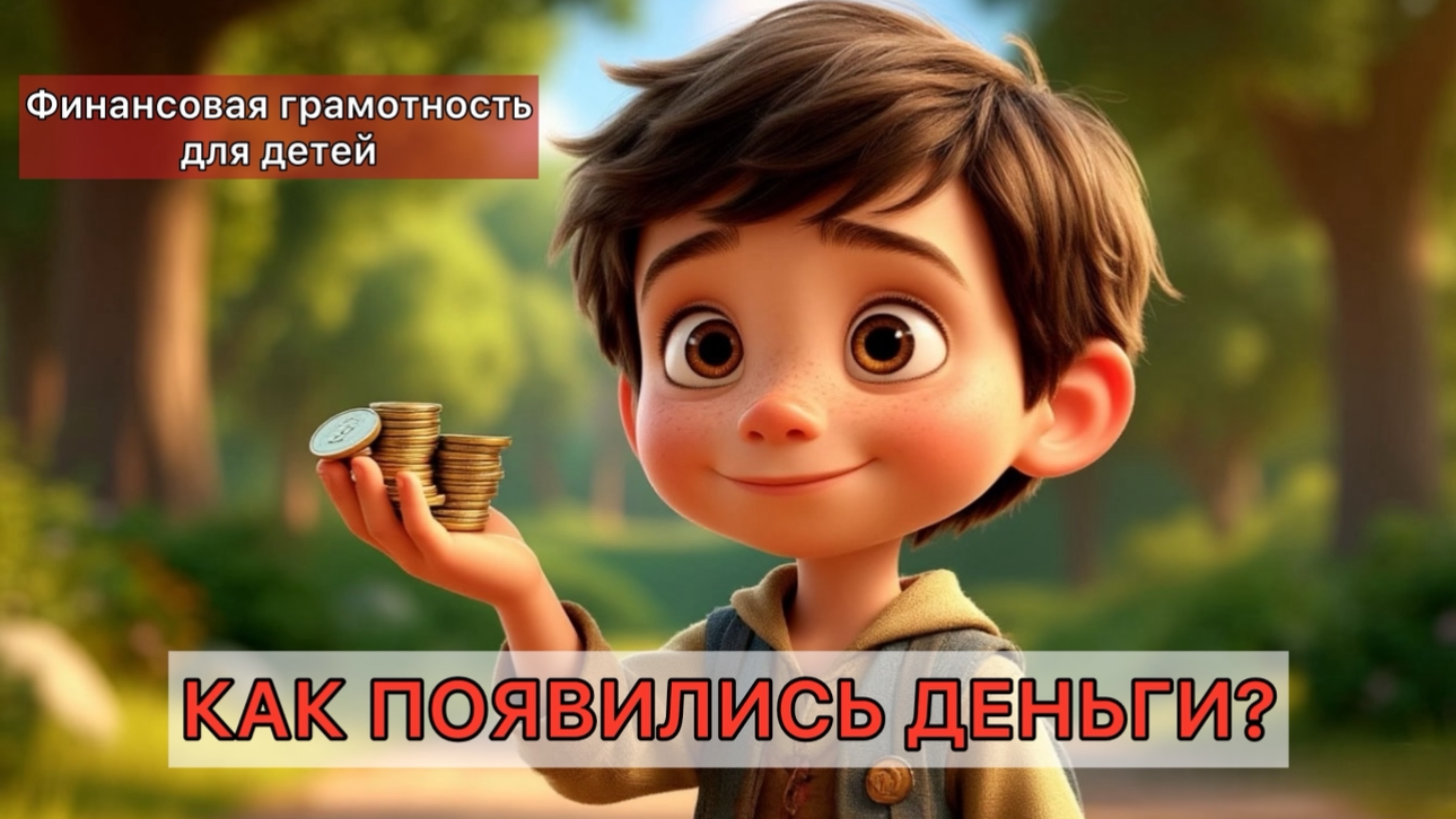 Как появились деньги, финансовая грамотность для детей обучение