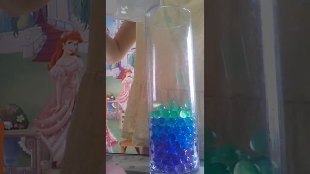 Мои орбизы. Как я делаю радугу из орбизов... Стеклянная ваза...