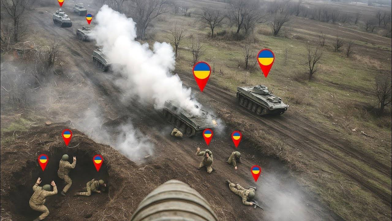 Плохая идея,попытка штурма ВСУ Российских позиций