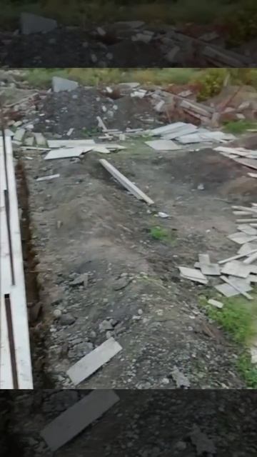 Ленточный фундамент, плита, ступени, крылечко, забор