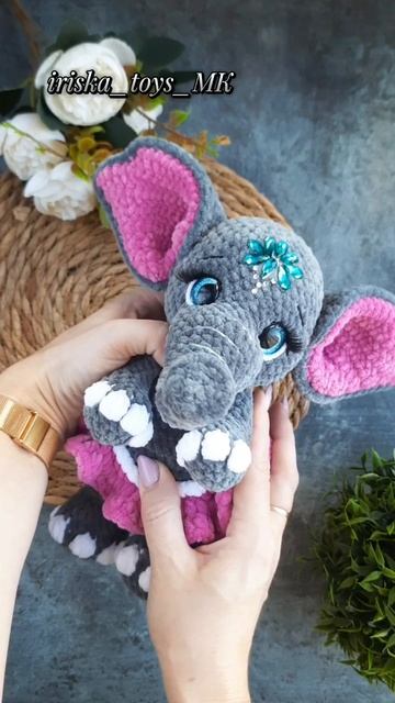 МК Слоняша Даша #crochet #amigurumi #handmade #игрушки #крючком #вязание #pattern #мастеркласс #diy