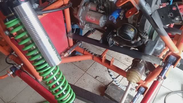 Установка перекладин под опоры двигателя