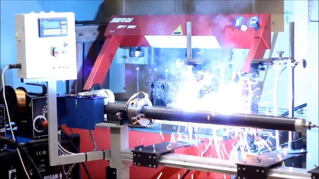 Сварка кольцевых швов двумя горелками ТОМ-14