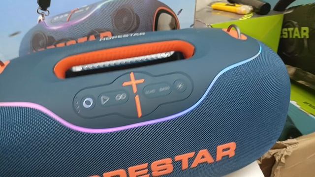 HOPESTAR A80 синего цвета 350 Ватт с Микрофоном 🔥 Видеоотчет отправка в г. Коломна ✅