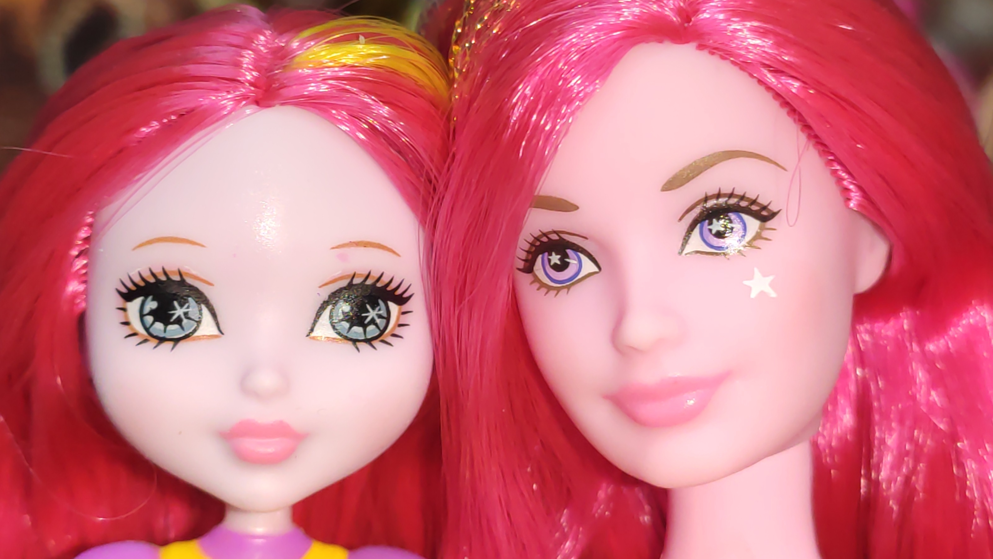 Куклы-сестры Barbie Космические приключения (ростом 28 и 16 см) с розовыми волосами