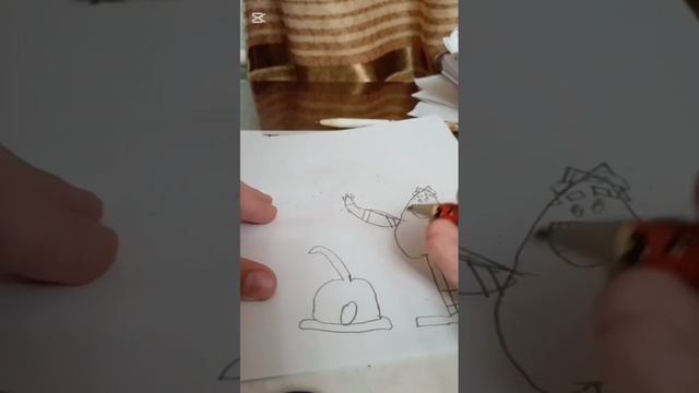 рисуем Монстриков из семьи визиту буу