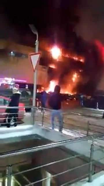 пожар в ТЦ Рио в Москве