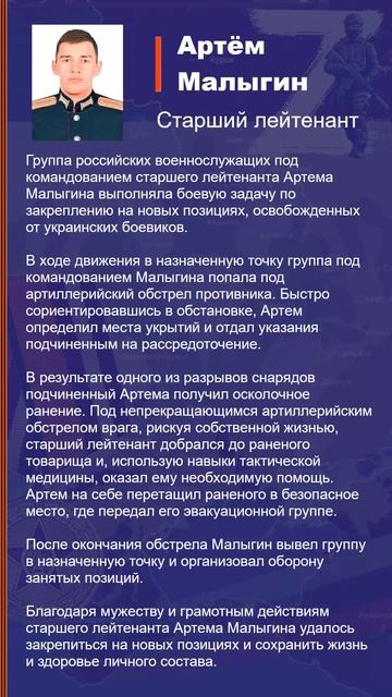 Артём Малыгин Наградной лист Z