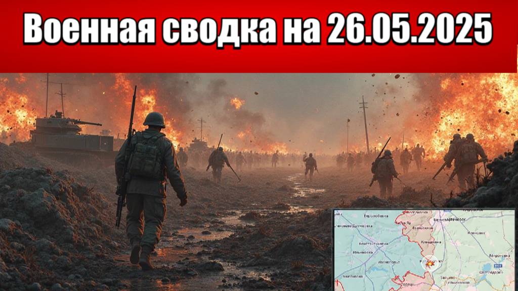 «ПВО беспомощна: ВС РФ наносят массированные удары по Украине!»: Военная сводка на 26.05.2025