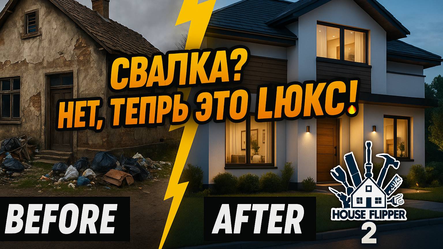 Свалка? Нет, теперь ЭТО люкс! | House Flipper 2