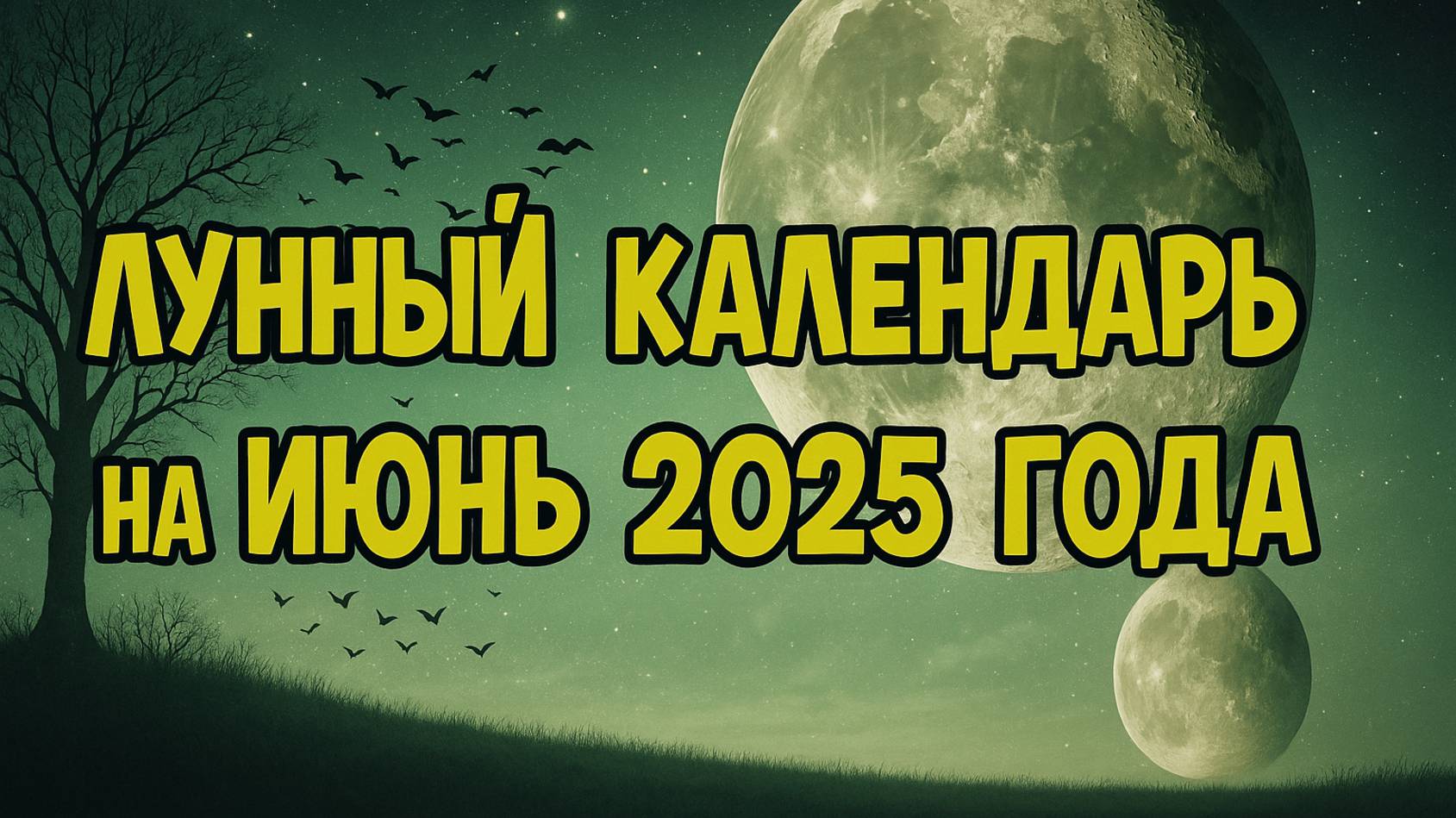 Лунный Календарь на Июнь 2025 года