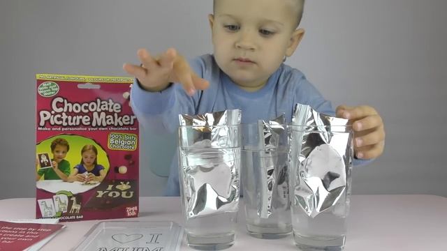 Рома и Диана ★ Картина Шоколадка-Сюрприз Своими Руками Chocolate Picture Maker personalised chocolat