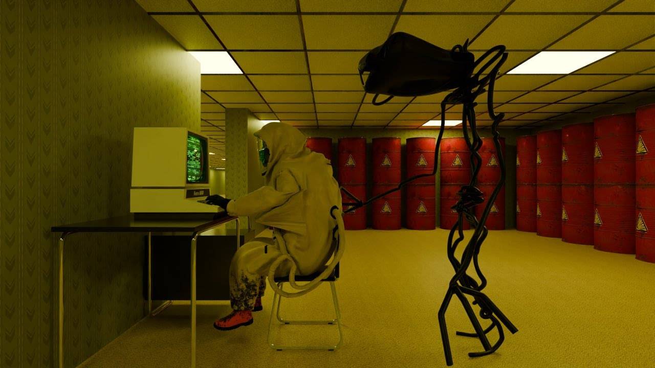 (ЧАСТЬ 2) Поймали монстра в BACKROOMS!!! (Найдена видеозапись)