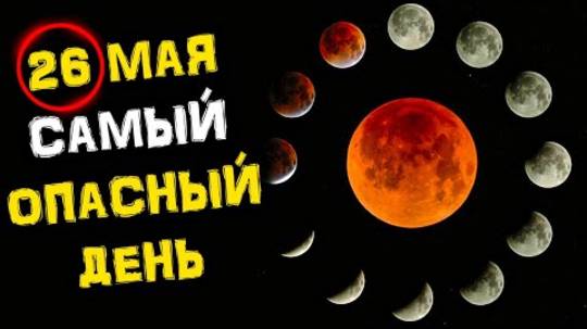 26 мая Самый ОПАСНЫЙ День ВЕСНЫ | Лунное ЗАТМЕНИЕ и СУПЕРЛУНИЕ