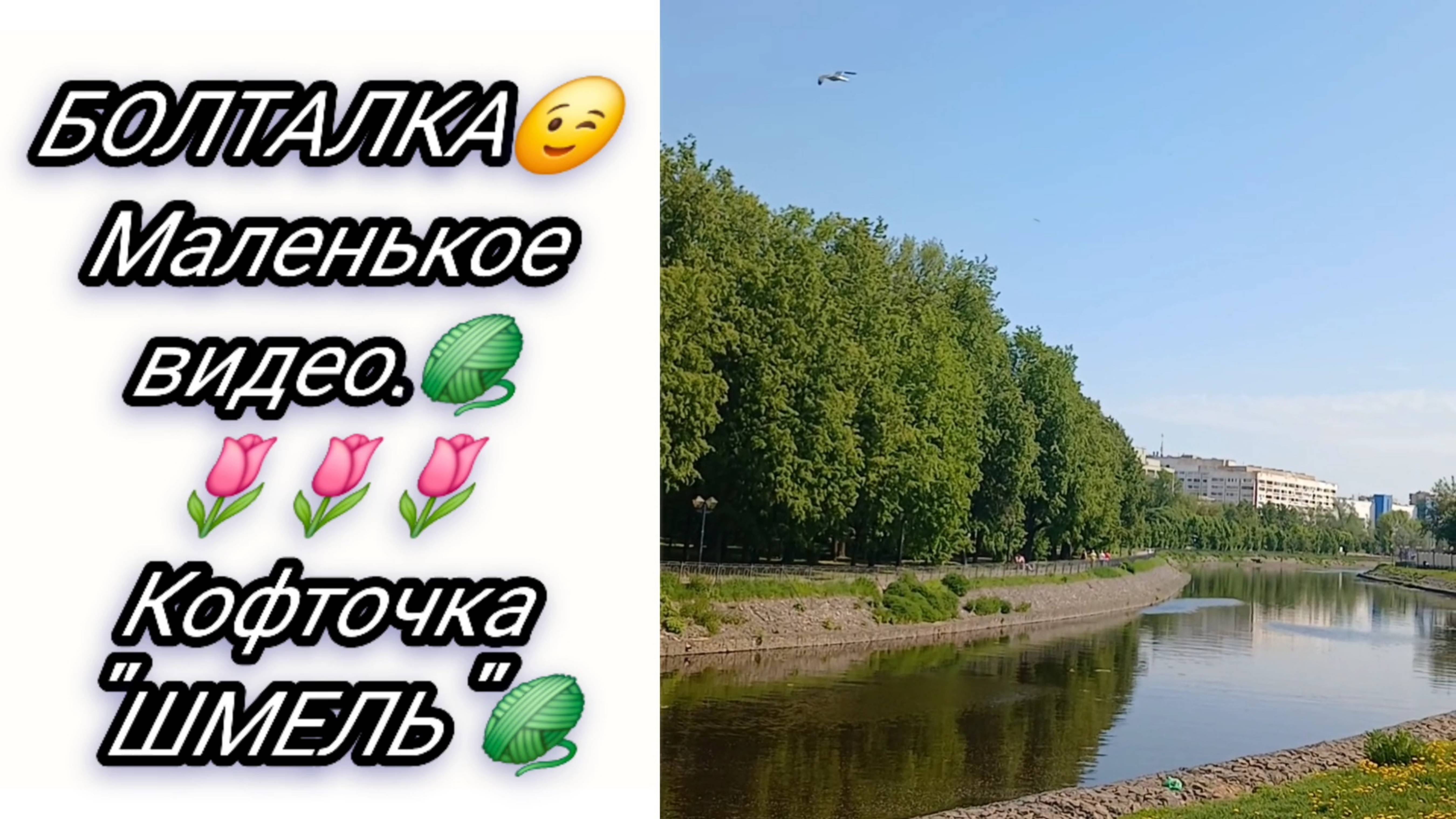Болталка под вязание.Кофточка "Шмель".Разговоры на набережной.