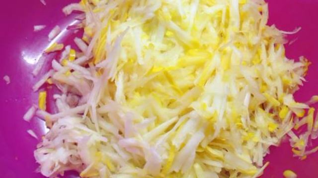 Картофельно - кабачковые оладьи