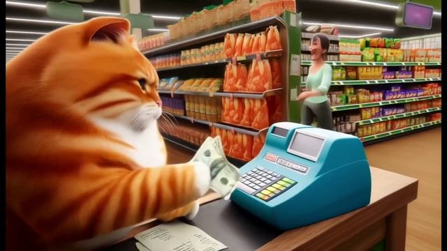 Один день, Из жизни котика, Мультфильм.