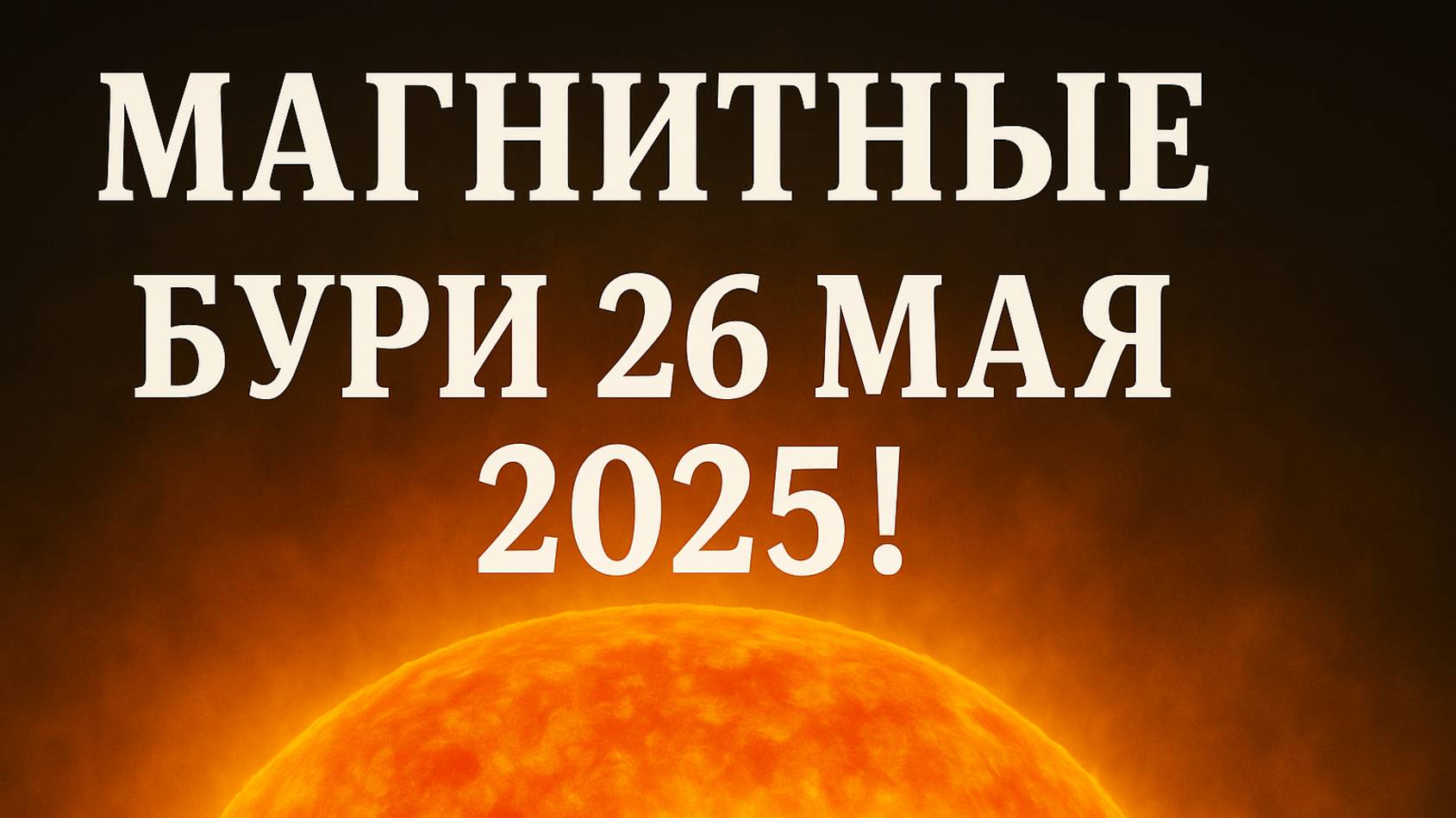 МАГНИТНЫЕ БУРИ 26 МАЯ 2025! БУДЬТЕ ОСТОРОЖНЫ!