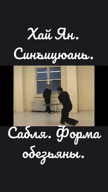 Хай Ян. Синъицюань. Сабля. Форма обезьяны.