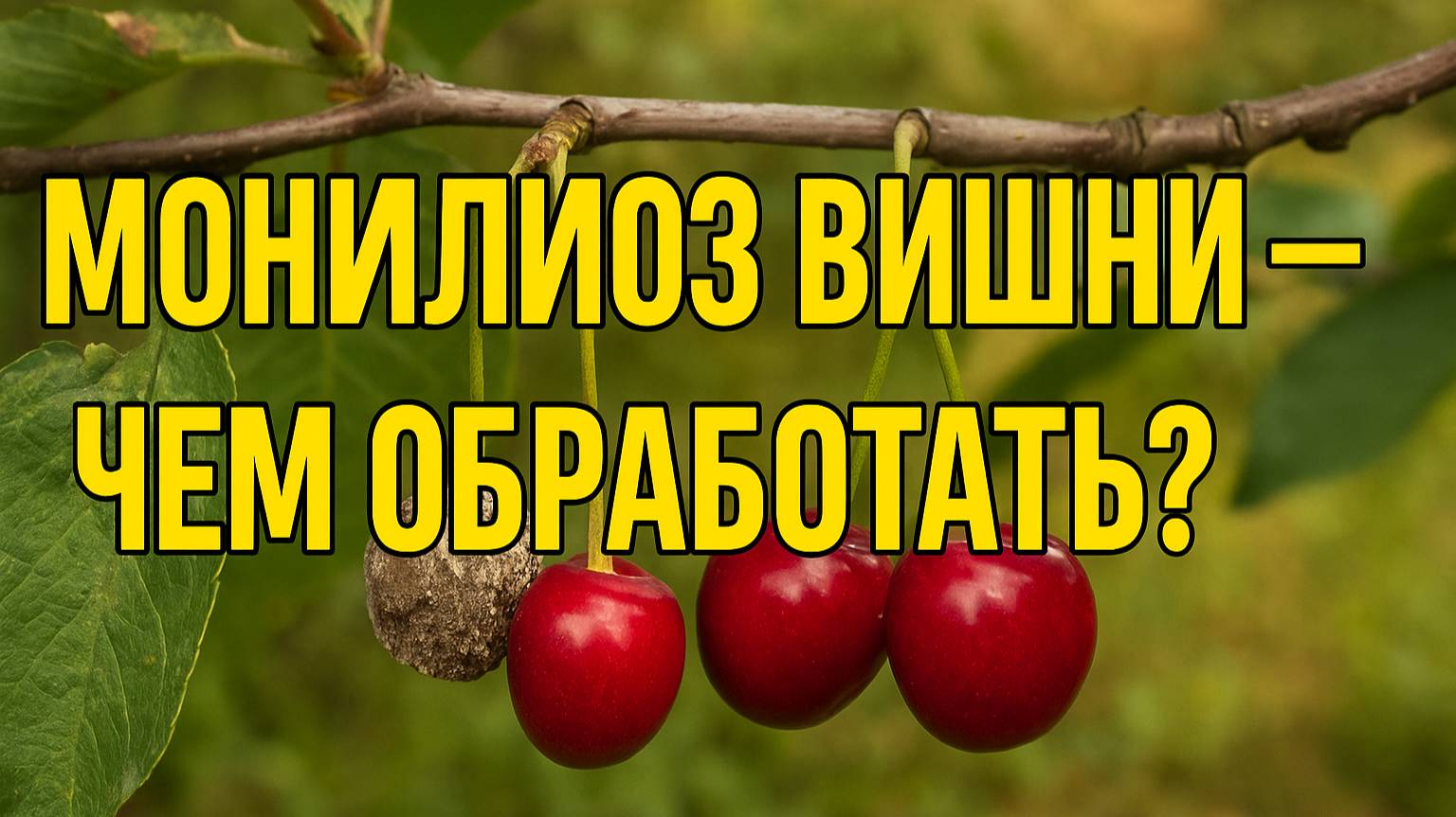 Монилиоз вишни: как спасти дерево от плодовой гнили