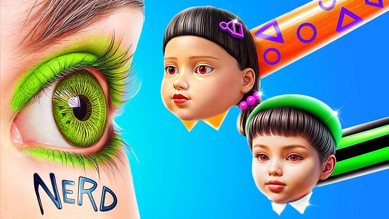 Из ботанши в куклу из Игры в кальмара! Как стать популярной