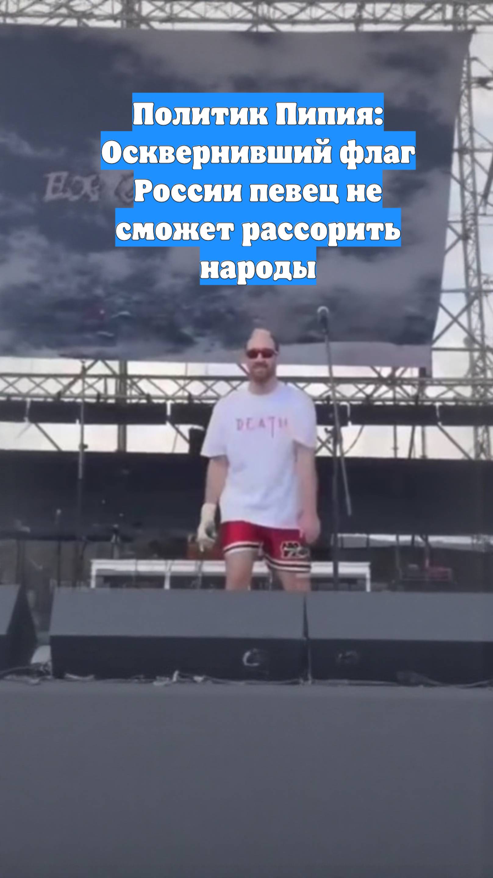 Политик Пипия: Осквернивший флаг России певец не сможет рассорить народы