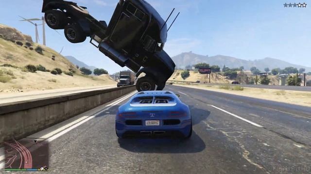 GTA 5 100 Tons Super Car Rampage #11 HD Grand Theft Auto 5