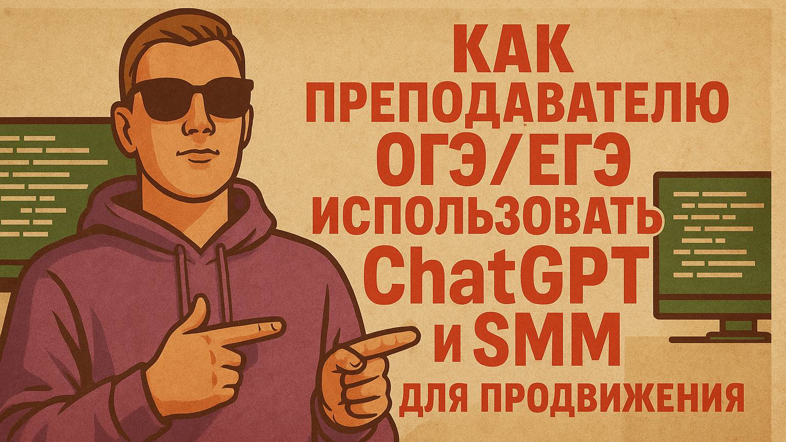 Как преподавателю ОГЭ/ЕГЭ использовать ChatGPT и SMM для продвижения в соцсетях! Полный урок.
