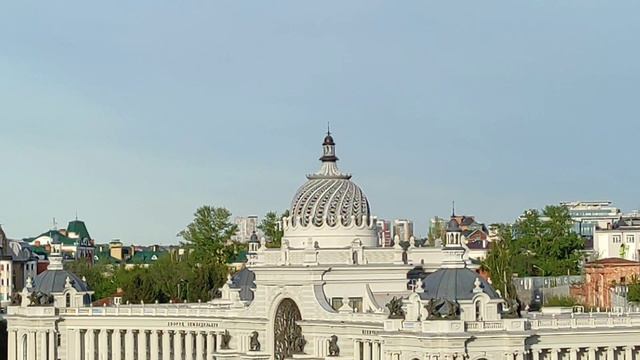 Панорама Казани. Вид со смотровой площадки Казанского кремля.