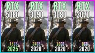 RTX 5080 vs RTX 3090 vs RTX 3080 vs RTX 3070 - Test in 25 Games