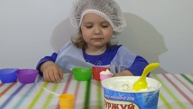 Miss Katy • Мисс Кейт - Katy and dad made ice cream