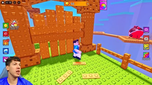 ВЛАДУС ИГРАЕТ  ЛЁНЯ СТАЛ ОГРОМНЫМ ШАРОМ!😱 ТЕБЕ ЕГО НЕ ОСТАНОВИТЬ В РОБЛОКС!