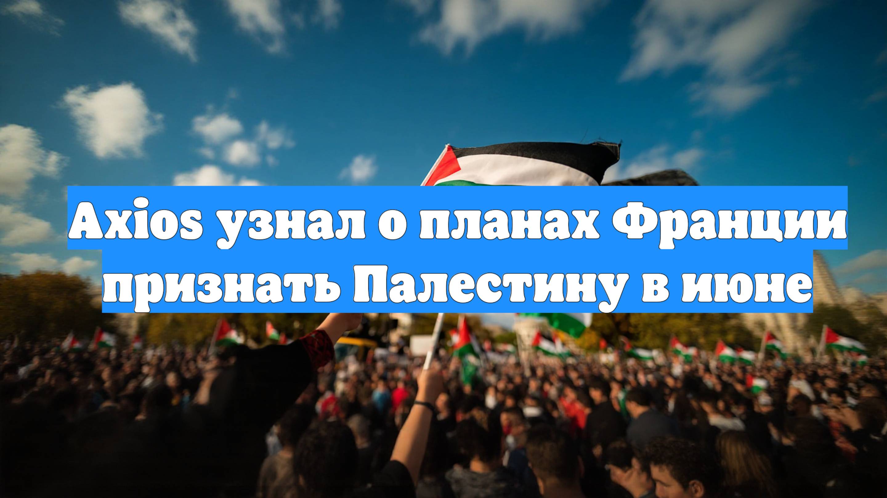 Axios узнал о планах Франции признать Палестину в июне