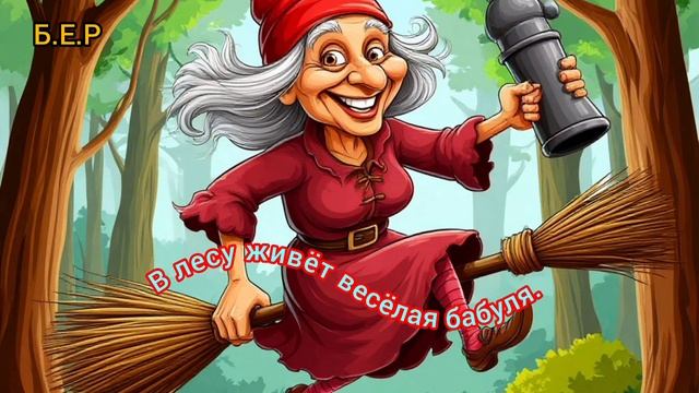 Весёлая бабуля.