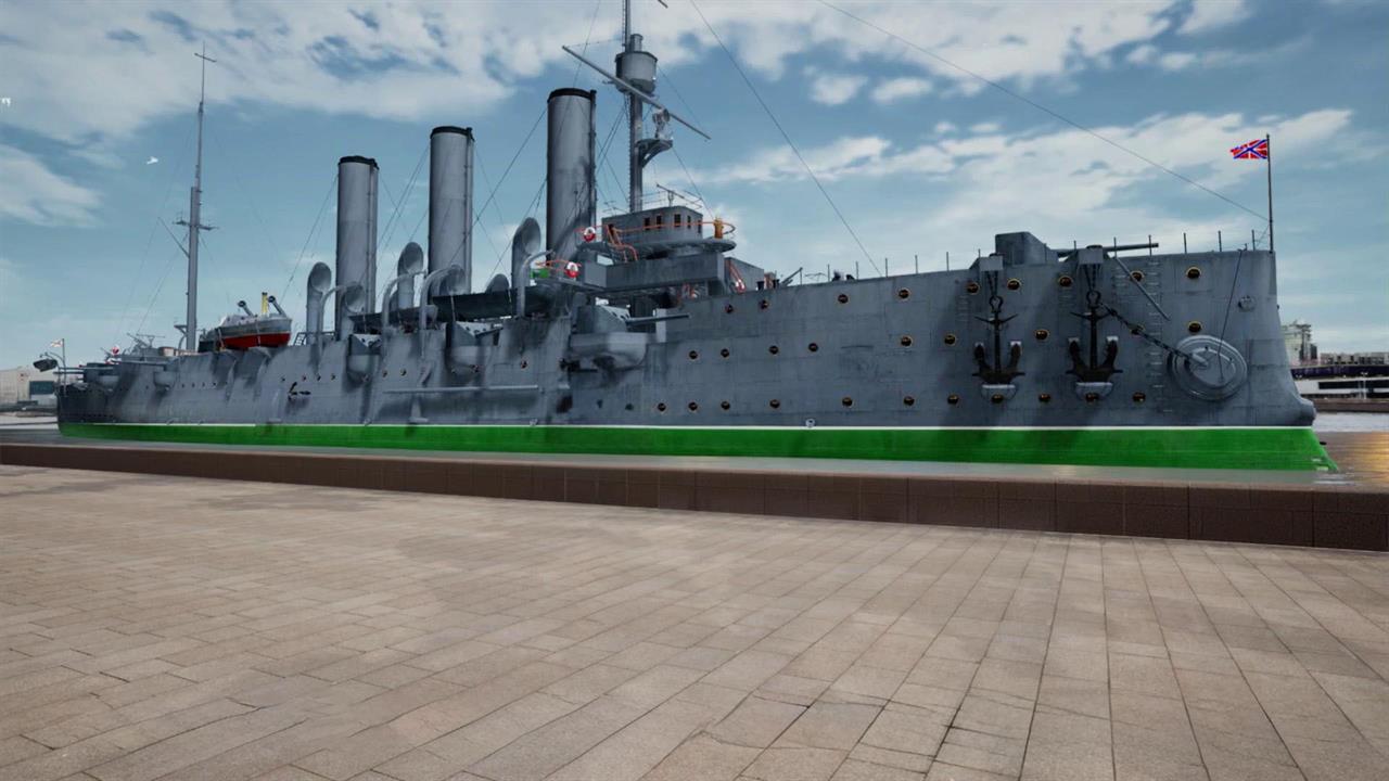 Санкт-Петербург отмечает юбилей легендарного крейсера "Аврора"