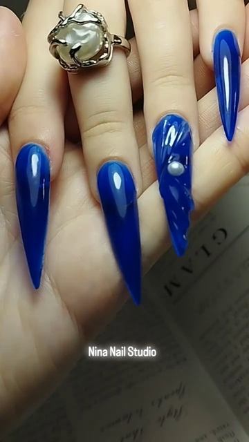Ногти "Сердце океана"