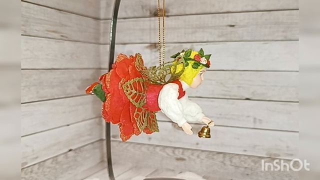Ватная игрушка "Цветочная фея"