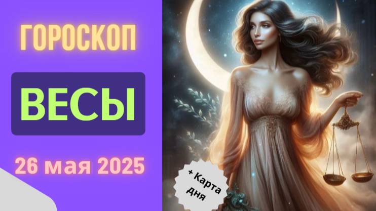 ♎ 26 МАЯ ГОРОСКОП НА СЕГОДНЯ ДЛЯ ВЕСОВ: ЛЮБОВЬ НА ПЕРВОМ ПЛАНЕ!