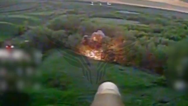 Боевой расчет «Рубикона» обнаружил и уничтожил склад боеприпасов Всу в районе н.п. Шевченко 💥🇷🇺👊