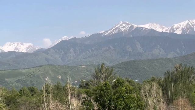 Любимый город Алматы. Вид на горы. 30 мая 2023. Kazakhstan. Almaty. M