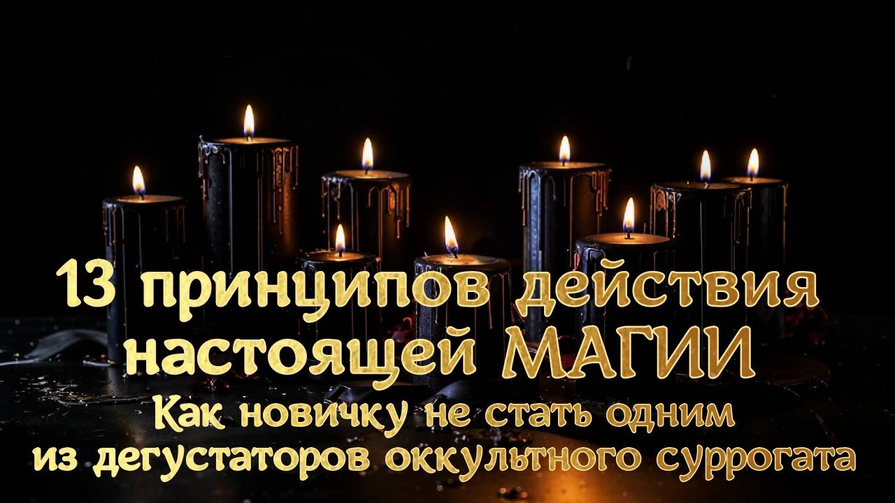 13 ГЛАВНЫХ ПРИНЦИПОВ МАГИИ