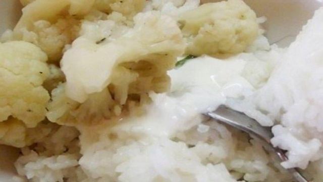 Пюре из риса и цветной капусты
