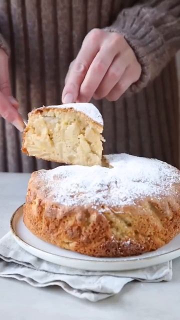 🥧Яблочный пирог с миндальной мукой🍎Рецепт в описании!