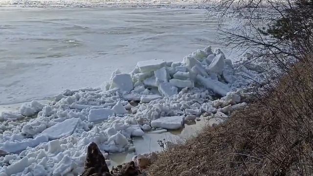 Как образуется ледяная гора во время ледохода.