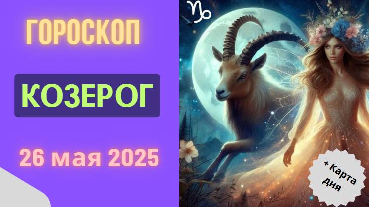 ♑ 26 МАЯ ГОРОСКОП НА СЕГОДНЯ ДЛЯ КОЗЕРОГОВ: ДЕНЬ ФИНАНСОВОГО ПРОРЫВА!