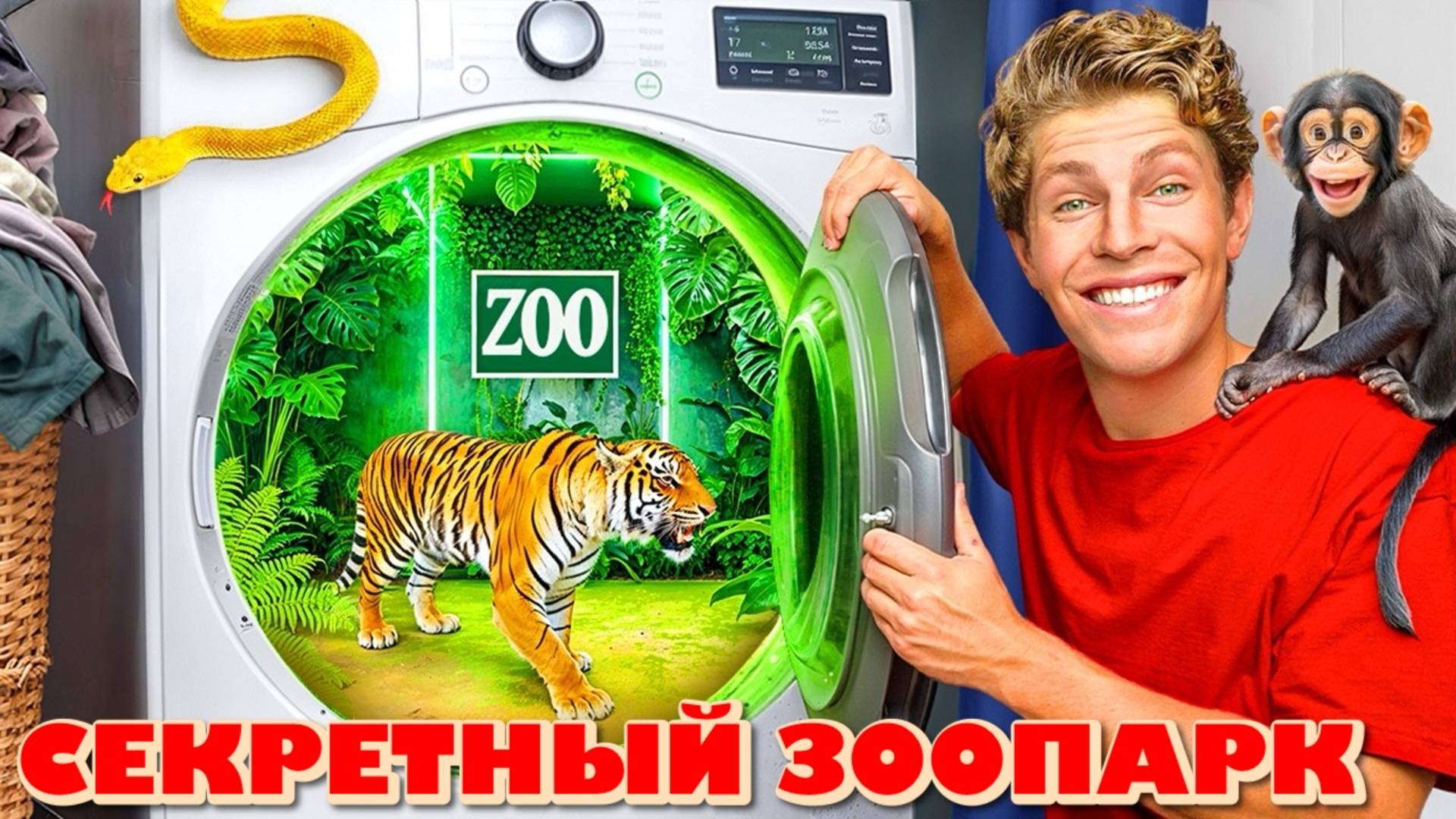Бен Азеларт построил в своем доме секретный зоопарк!