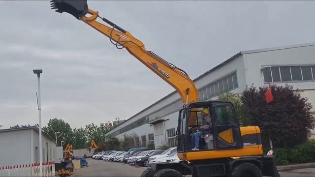 Отгрузка колесного экскаватора XINIU XN120