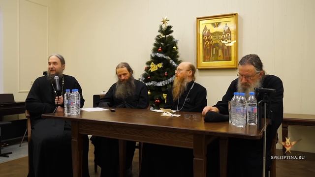 Встреча еп. Иосифа и братии Оптиной пустыни с прихожан