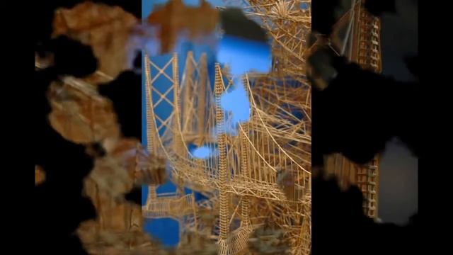 Удивительная скульптура из 100 000 зубочисток