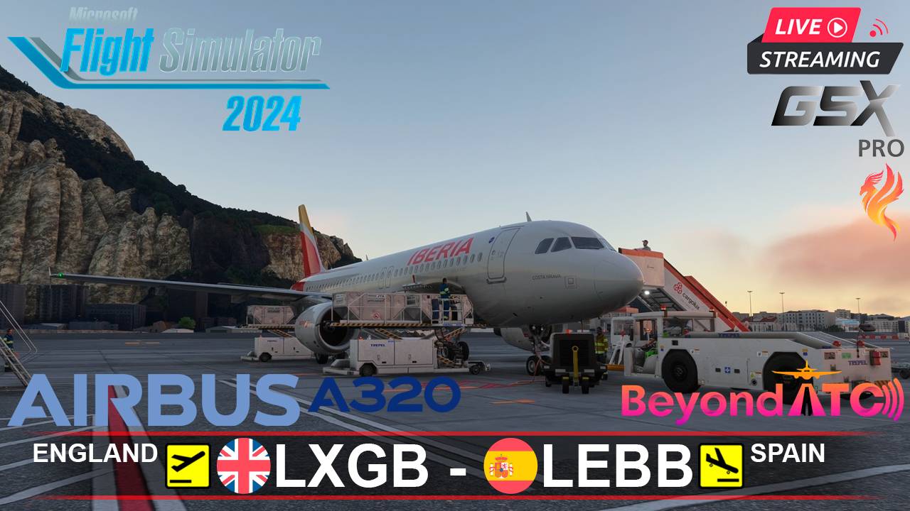 ✈️ ГИБРАЛТАР - БИЛЬБАО | MSFS2024 | FENIX A320 | BeyondATC | GSXpro
